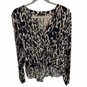 Urban Outfitters V Neck Long Sleeve Animal Print